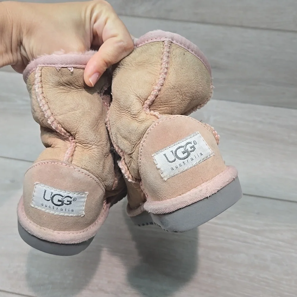 Ugg Australia 5251T Girl Kids Girl Pink Suede Boots Shoes Boots Sz 11